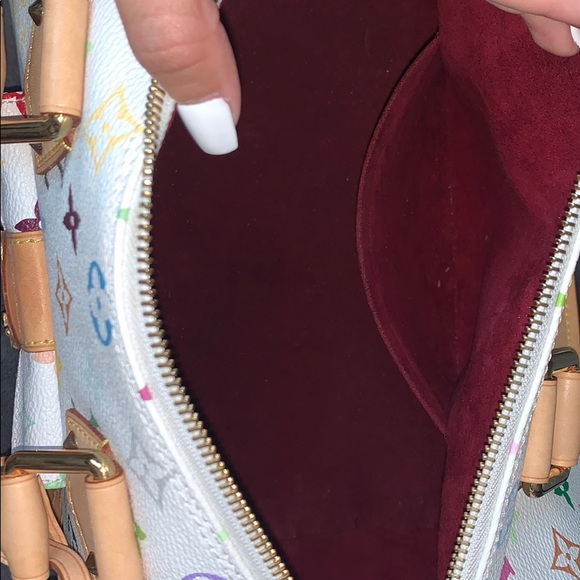 Louis Vuitton White Multicolor Monogram Speedy - Picture 6 of 6